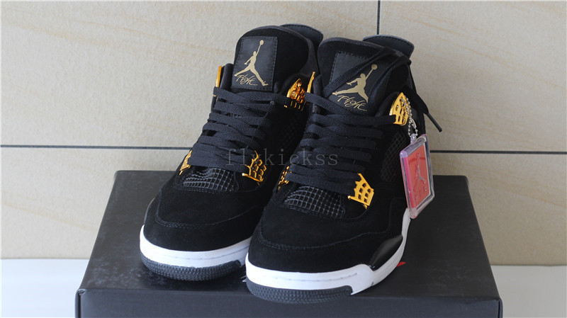 Air Jordan 4 Retro Royalty Black Suede